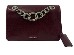 Bolso de Hombro,Club,Piel,Rojo,53,4*